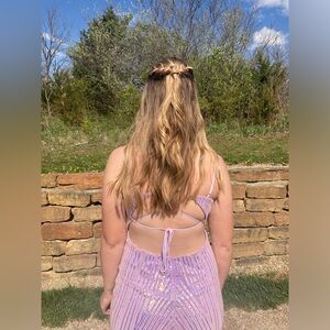 Purple Sparkly size 11/12 prom dress!!